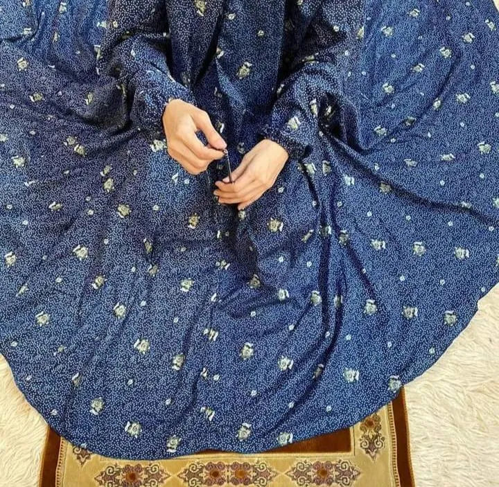 Stitch Namaz Chadar Full Length Full Sleeves With Naqab Random Prints Good Quality MateriaL