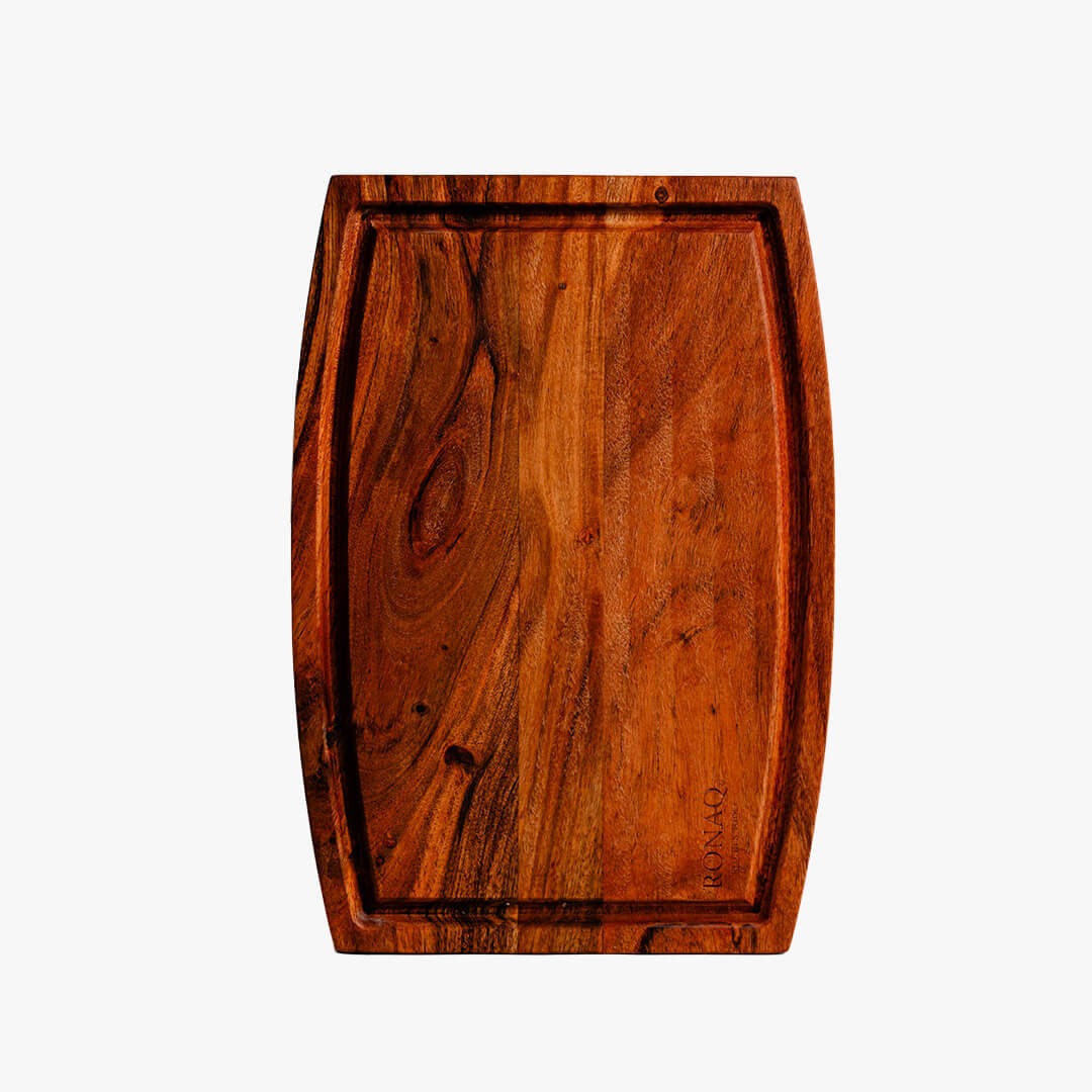 Acacia Parabola Face-Grain Cutting Board: Culinary Art Meets Durability