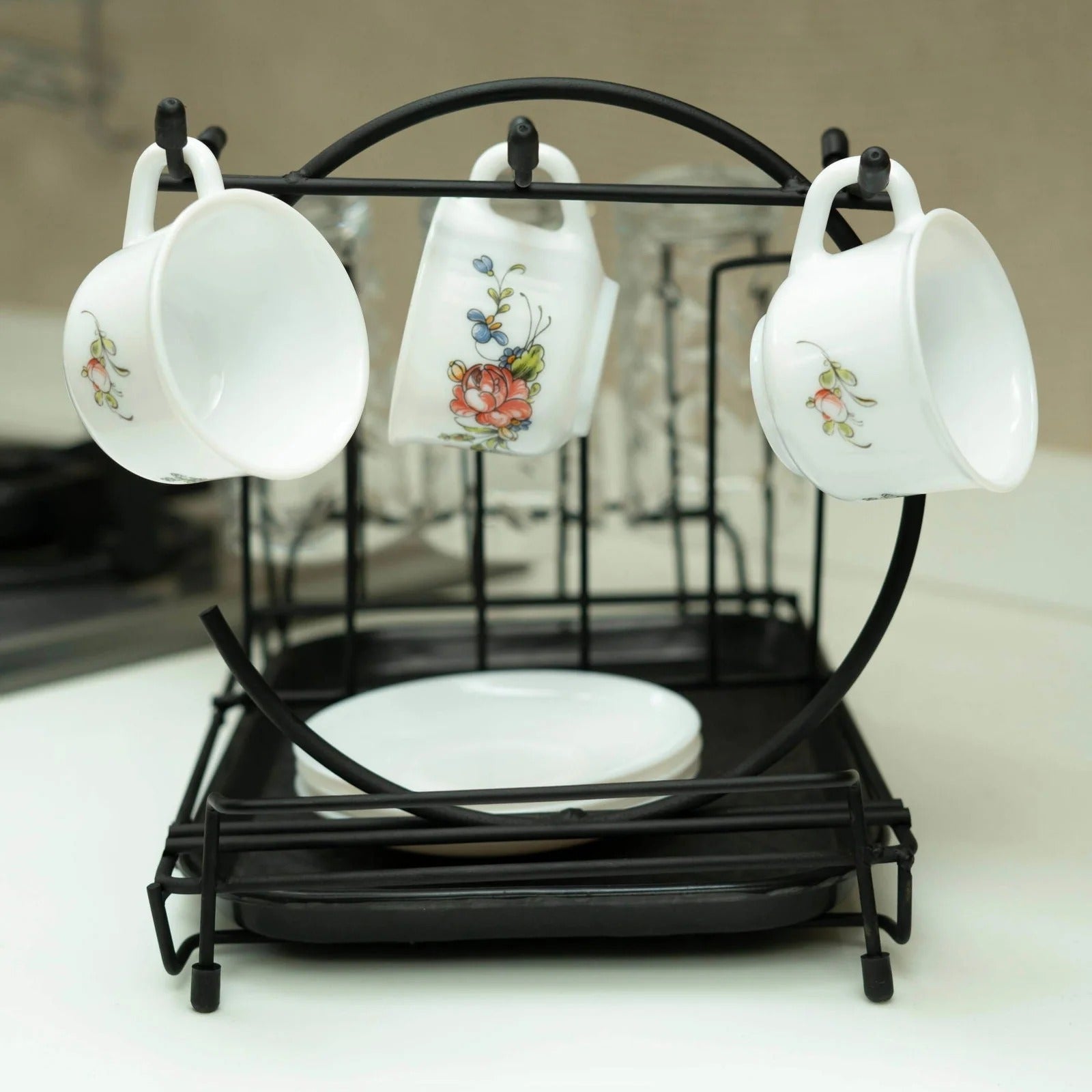 Cup & Glass Organiser: Stylish Countertop Storage