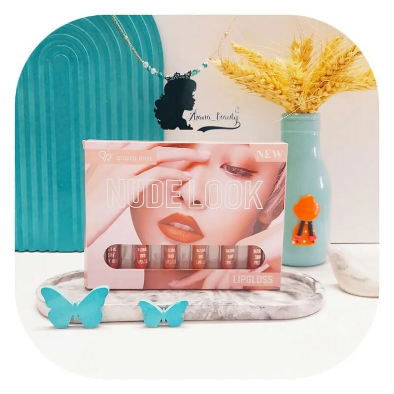 6 Pcs Nude Look High Pigment Matte Lipgloss Set