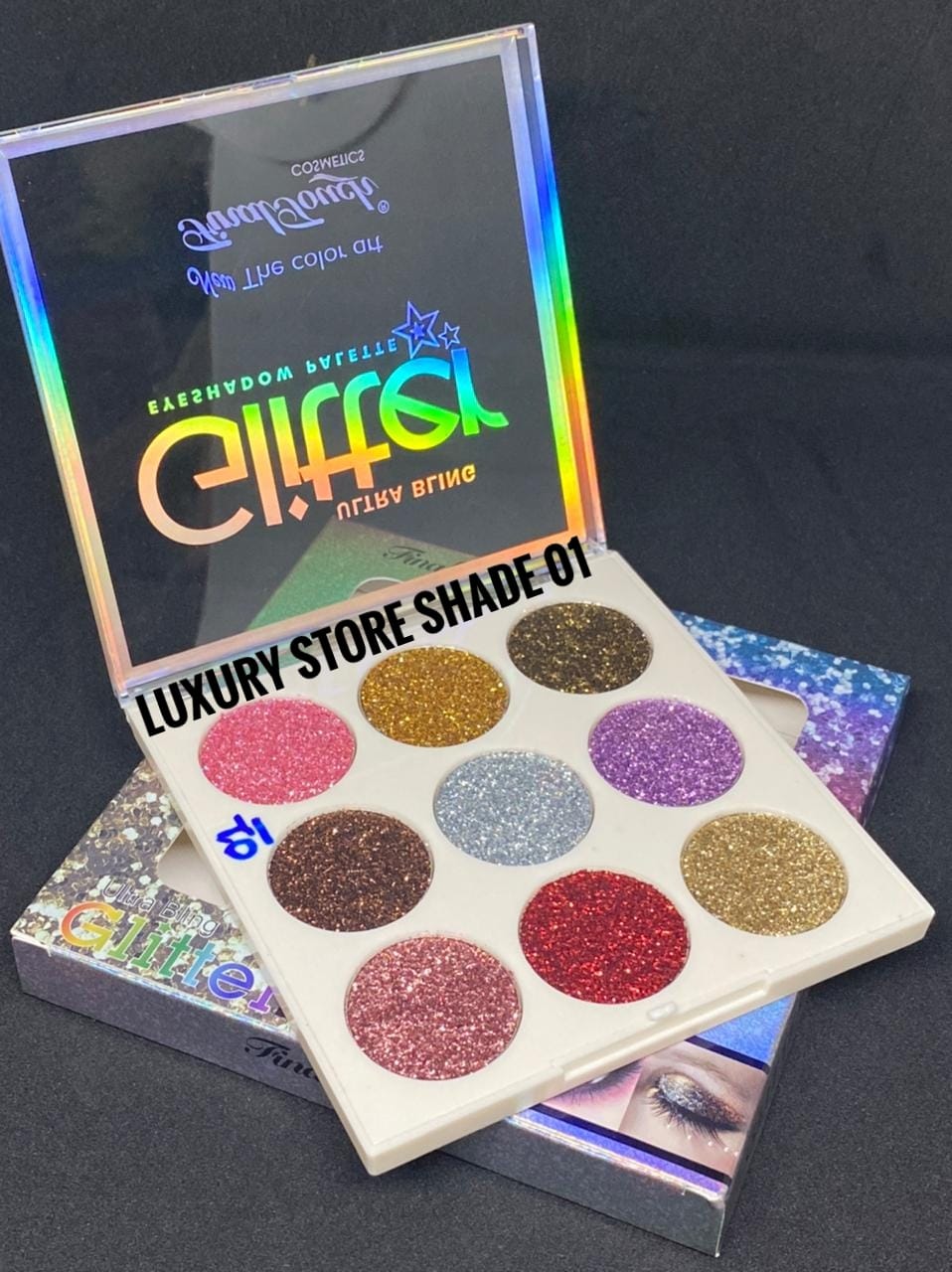 9 Colors Glitter Eyeshadow Palette