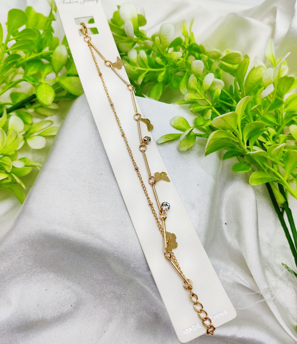 Imported Elegant Adjustable Butterfly Charm Bracelet