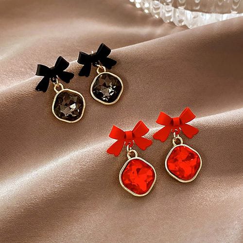 Bow Shape Korean Earrings