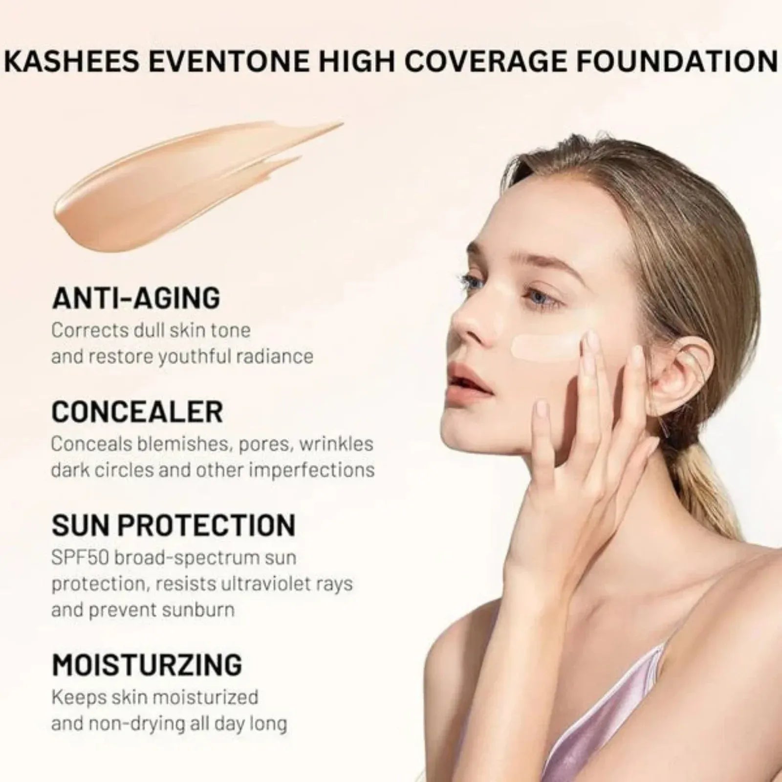 Kashees Eventone: Flawless High-Coverage Foundation
