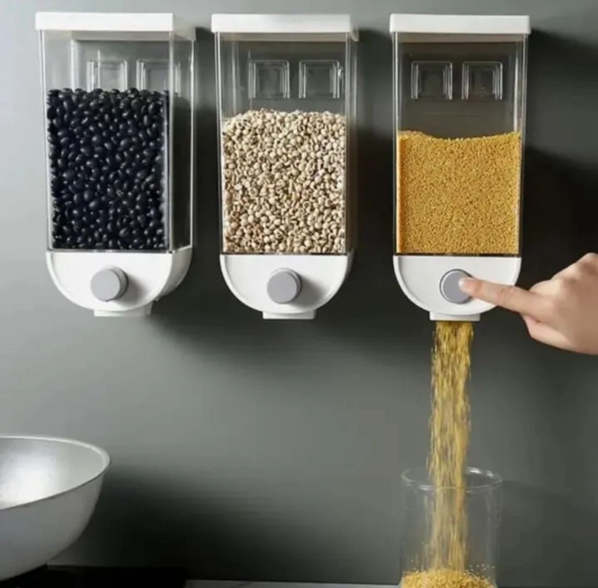 Wall-Mounted Grain Dispenser: The Ultimate Pantry Space-Saver
