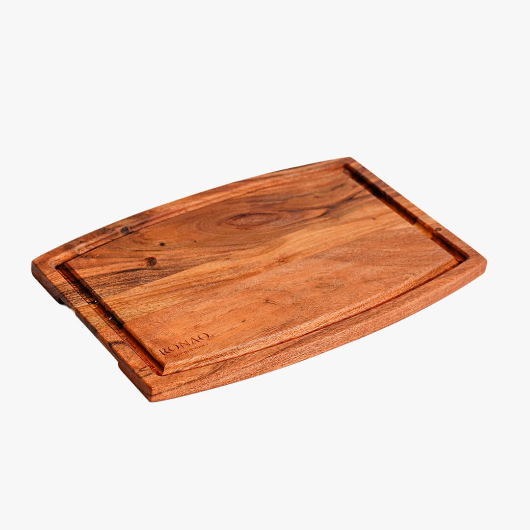 Acacia Parabola Face-Grain Cutting Board: Culinary Art Meets Durability