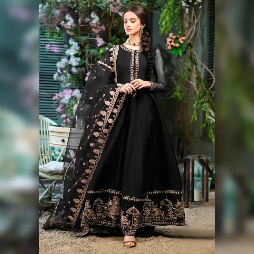 Shahi Embroidered Chiffon Maxi (3-Piece Suit)