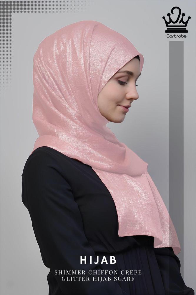 1pc Chiffon Crepe Plain Scarf