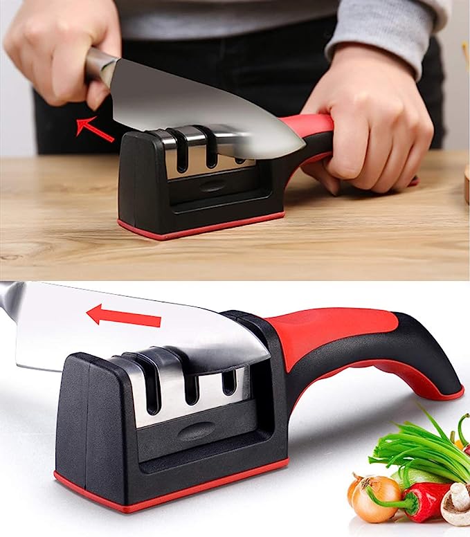 3-Stage Professional Kitchen Knife Sharpener