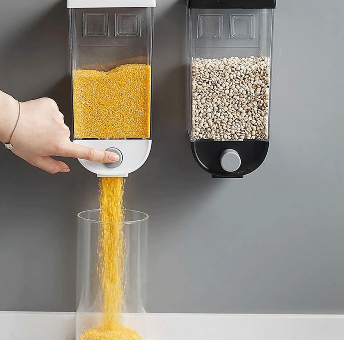 Wall-Mounted Grain Dispenser: The Ultimate Pantry Space-Saver