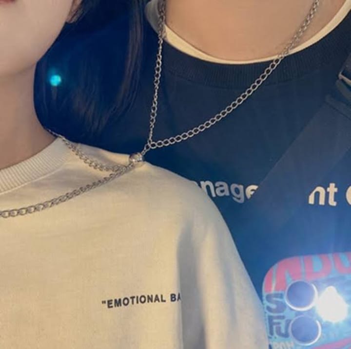 Symbolic Unity: Matching Couple’s Bracelet &amp; Pendant Set