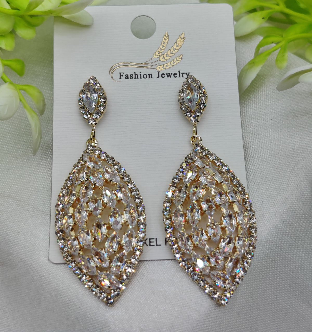 Imported Luxury Crystal Drop Earrings