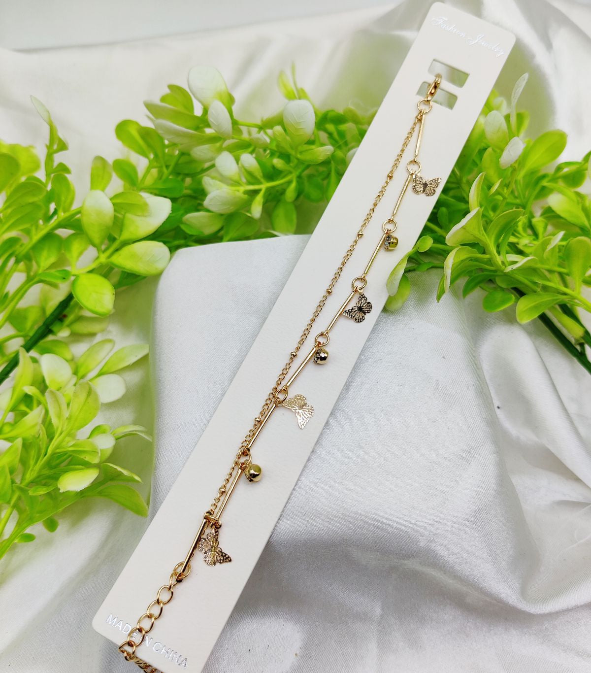 Imported Elegant Adjustable Butterfly Charm Bracelet