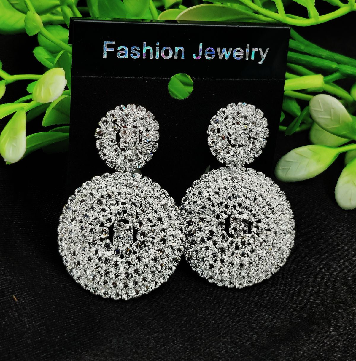 Imported Tarnish-Free Silver Statement Earrings