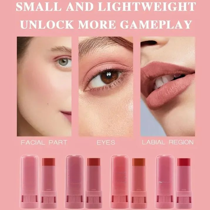 High-Pigment Matte Blush Stick: Sculpt &amp; Glow Balm