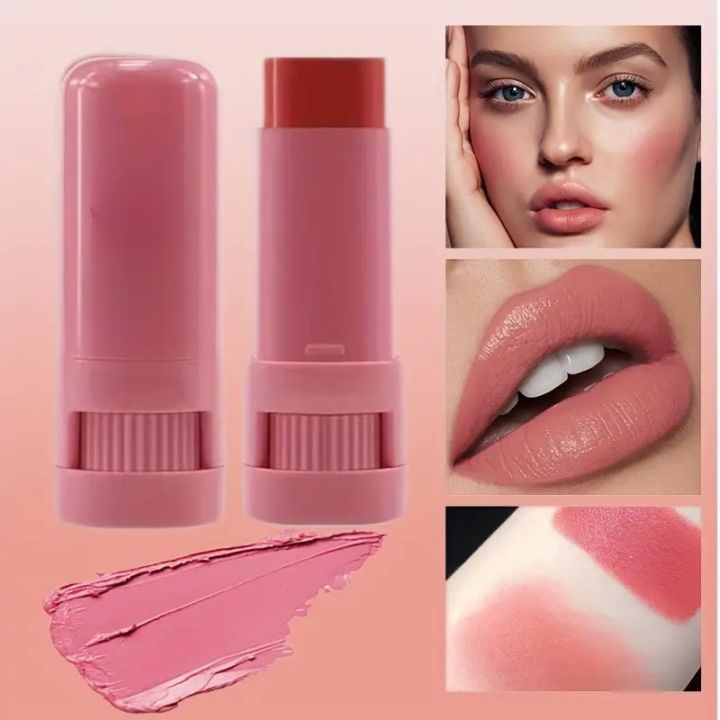 High-Pigment Matte Blush Stick: Sculpt &amp; Glow Balm